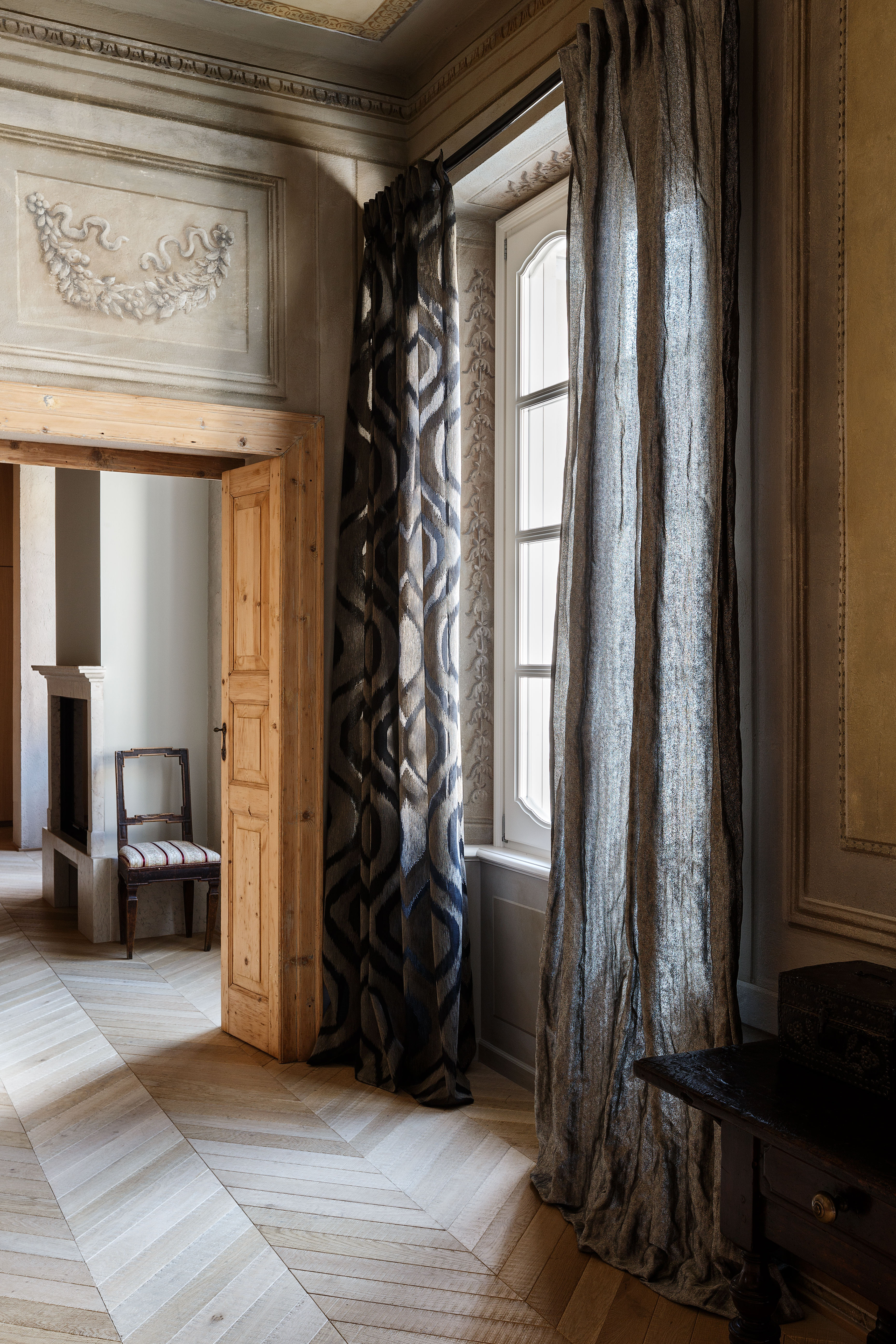 Christian Fischbacher Drapery Interior Home Fabrics -Luminate